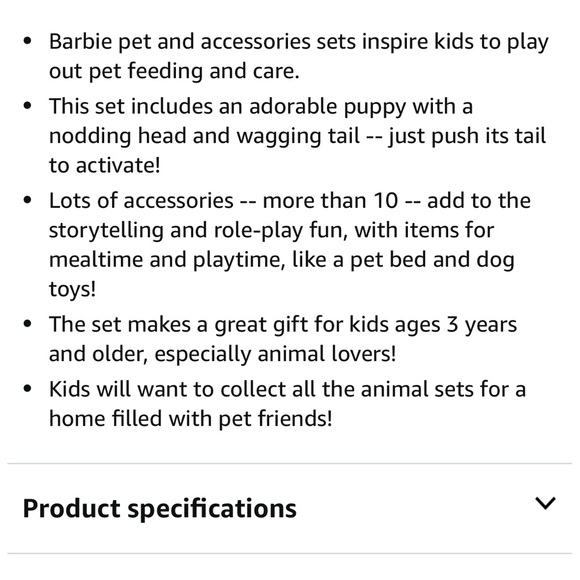 BARBIE PETS & ACCESSORIES INTERACTIVE PUPPY PLAY SET ELEVEN PIECES NWT & NIB - Picture 7 of 9